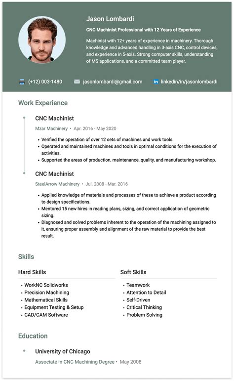 cnc machine operator job description for resume|cnc machinist setup operator resume.